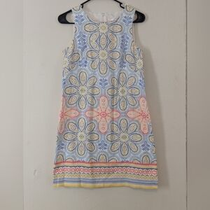 Floral Patterned Sleeveless Dress London Times